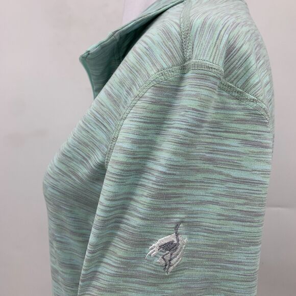 Straight Down Zip Up Jacket Womens S Small Sea Mist Pockets Collar Performance - Picture 10 of 12